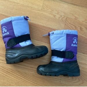 Kamik Kids Purple and Black Snow Boots